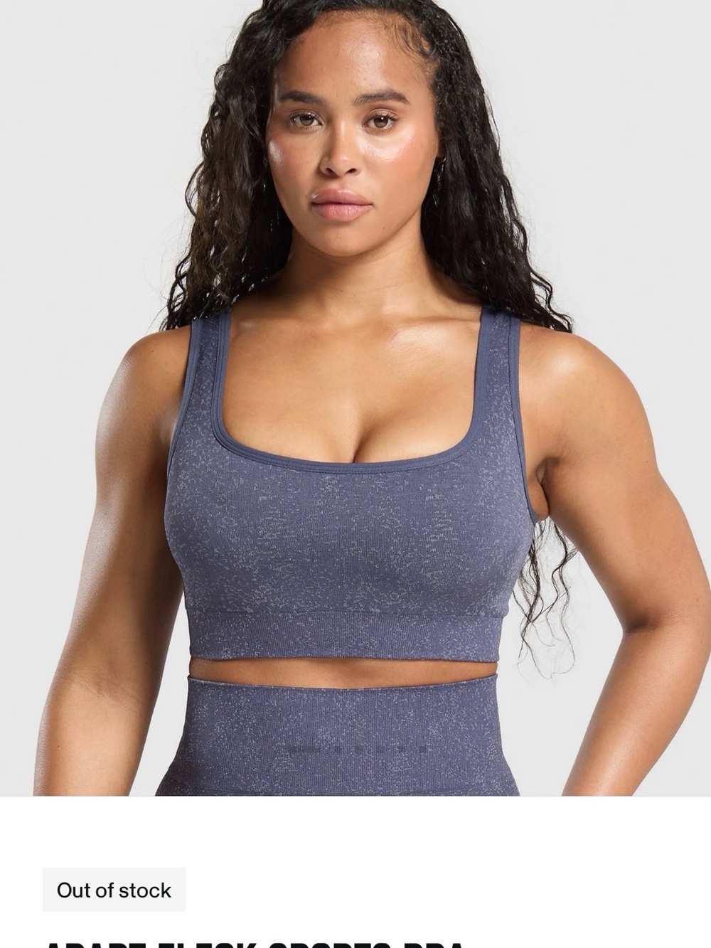 Gymshark Adapt Fleck Sports Bra - Metal Purple New